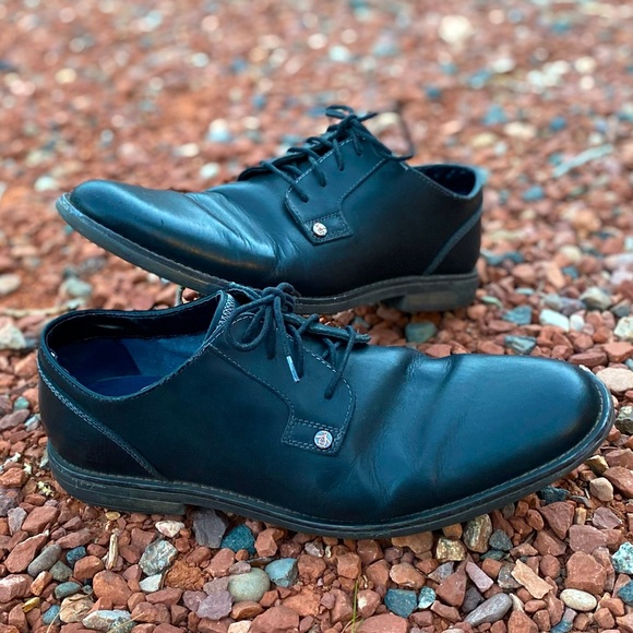 Original Penguin Black Leather Oxfords 